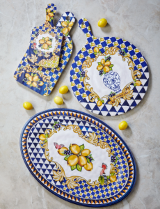 Chiara Alessi Capri Mavi Melamin Sunum Tahtası 41 Cm