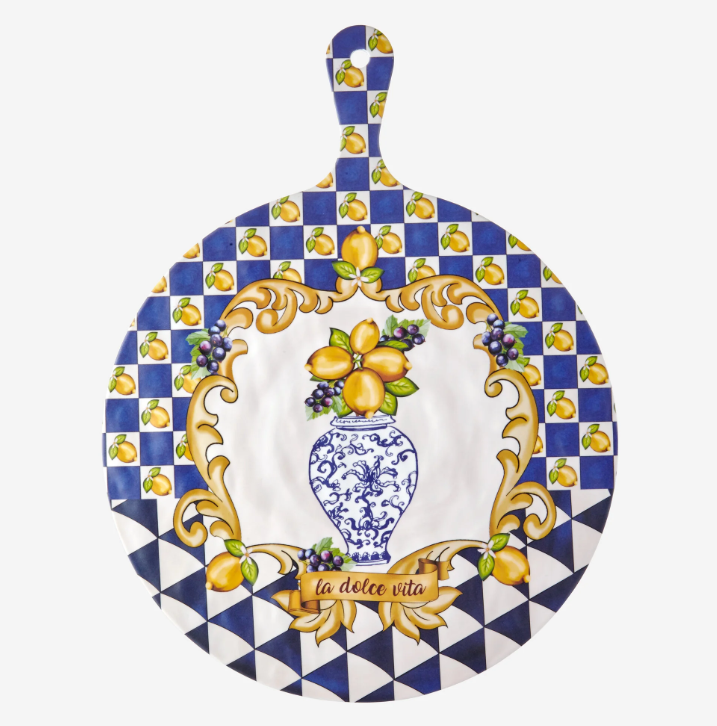 Chiara Alessi Capri Mavi Melamin Sunum Tahtası 41 Cm