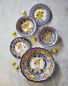 Chiara Alessi Capri Mavi Melamin Yemek Tabağı 28 Cm