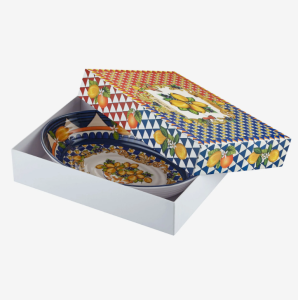 Chiara Alessi Capri Mavi Melamin Servis Kasesi 33 Cm