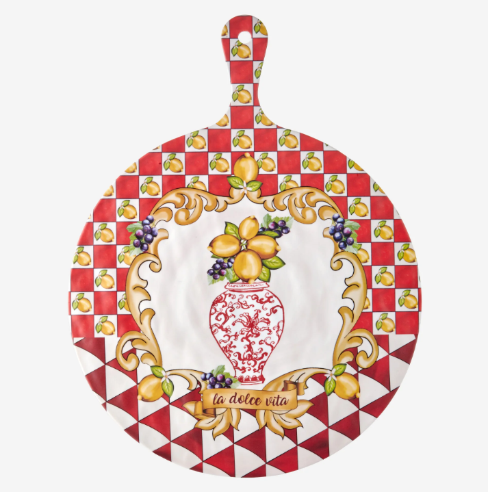 Chiara Alessi Capri Kırmızı Melamin Sunum Tahtası 41 Cm