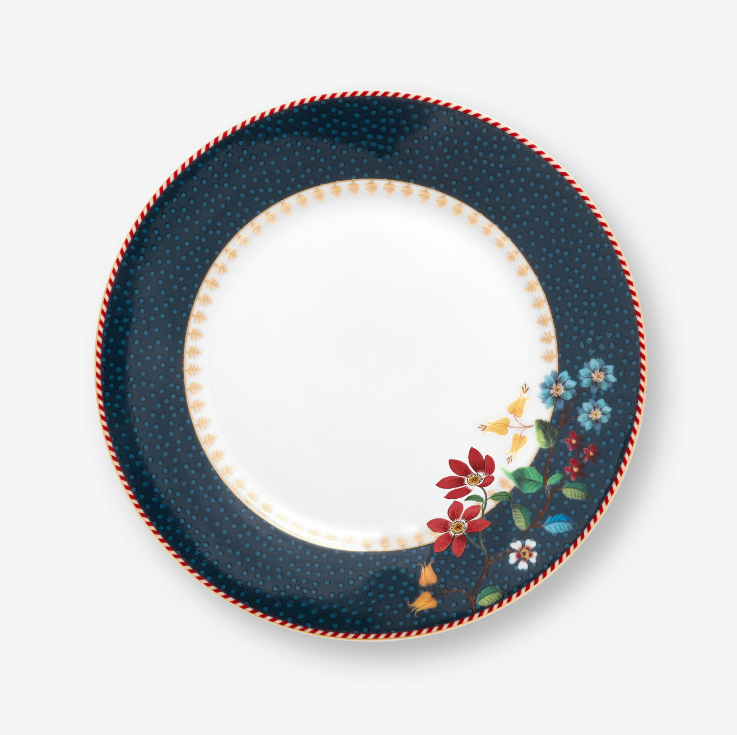 Mavi Porselen Pasta Tabağı 17 Cm Berry Blues Collection by Pip Studio