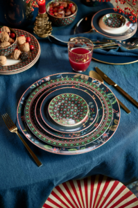 Yeşil Porselen Petit Four Tabağı 12 Cm Berry Blues Collection by Pip Studio