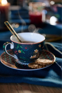Mavi Porselen Çay Fincan Seti 280 Ml Berry Blues Collection by Pip Studio