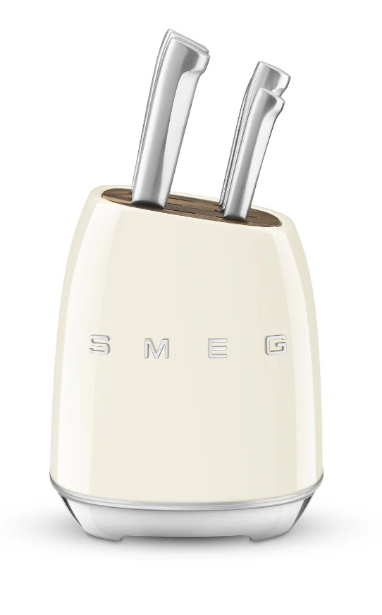 Smeg 50's Style KBSF02 Krem Standlı Bıçak Seti