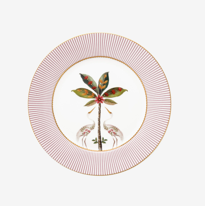 Pip Studio La Majorelle Pembe Porselen Kahvaltı Tabağı 21 Cm