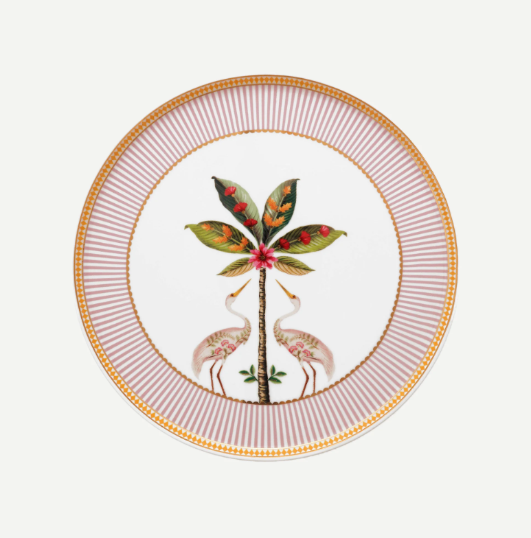 Pip Studio La Majorelle Pembe Porselen Kek Standı 21 Cm