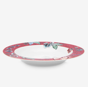 Pip Studio Flower Festival Kırmızı Porselen Çukur Tabak 21,5 Cm