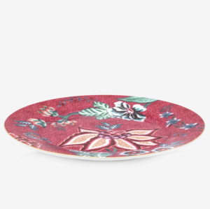 Pip Studio Flower Festival Kırmızı Porselen Pasta Tabağı 17 Cm