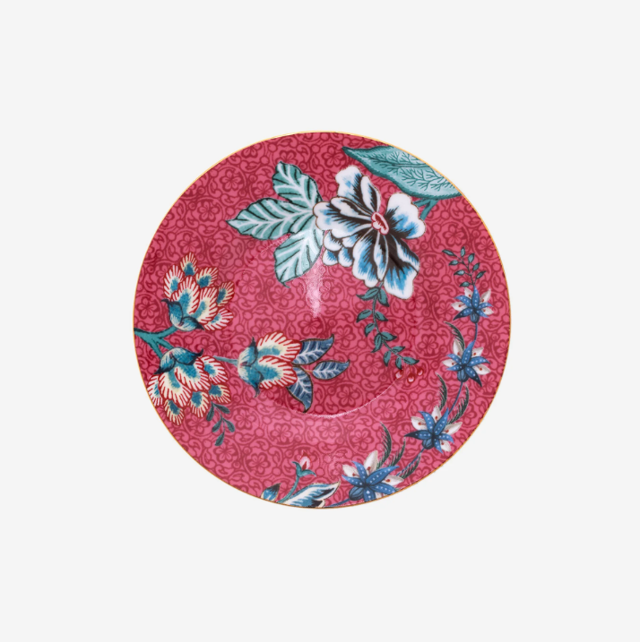 Pip Studio Flower Festival Kırmızı Porselen Petit Four Tabağı 12 Cm