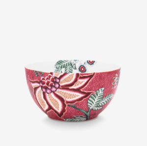 Pip Studio Flower Festival Kırmızı Porselen Kase 15 Cm