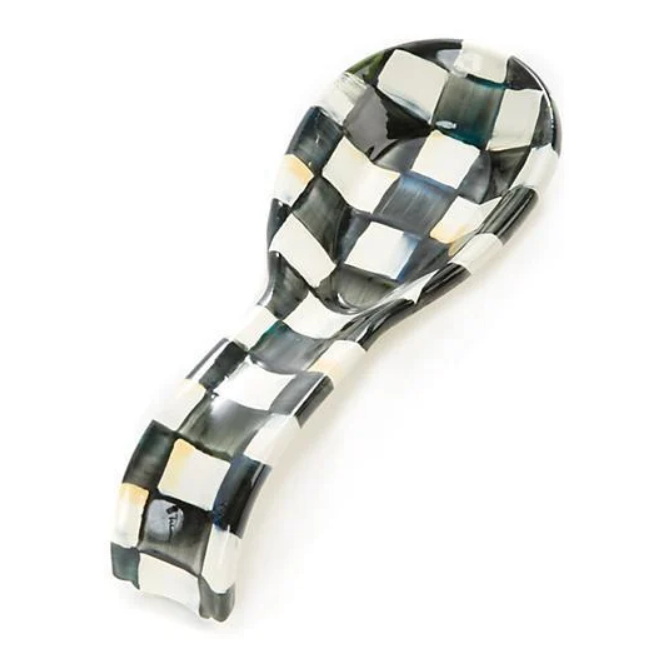 Courtly Check Enamel Spoon Rest