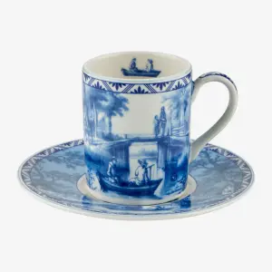 Chiara Alessi Romance Mavi Porselen Kahve Fincan Seti 120 Ml