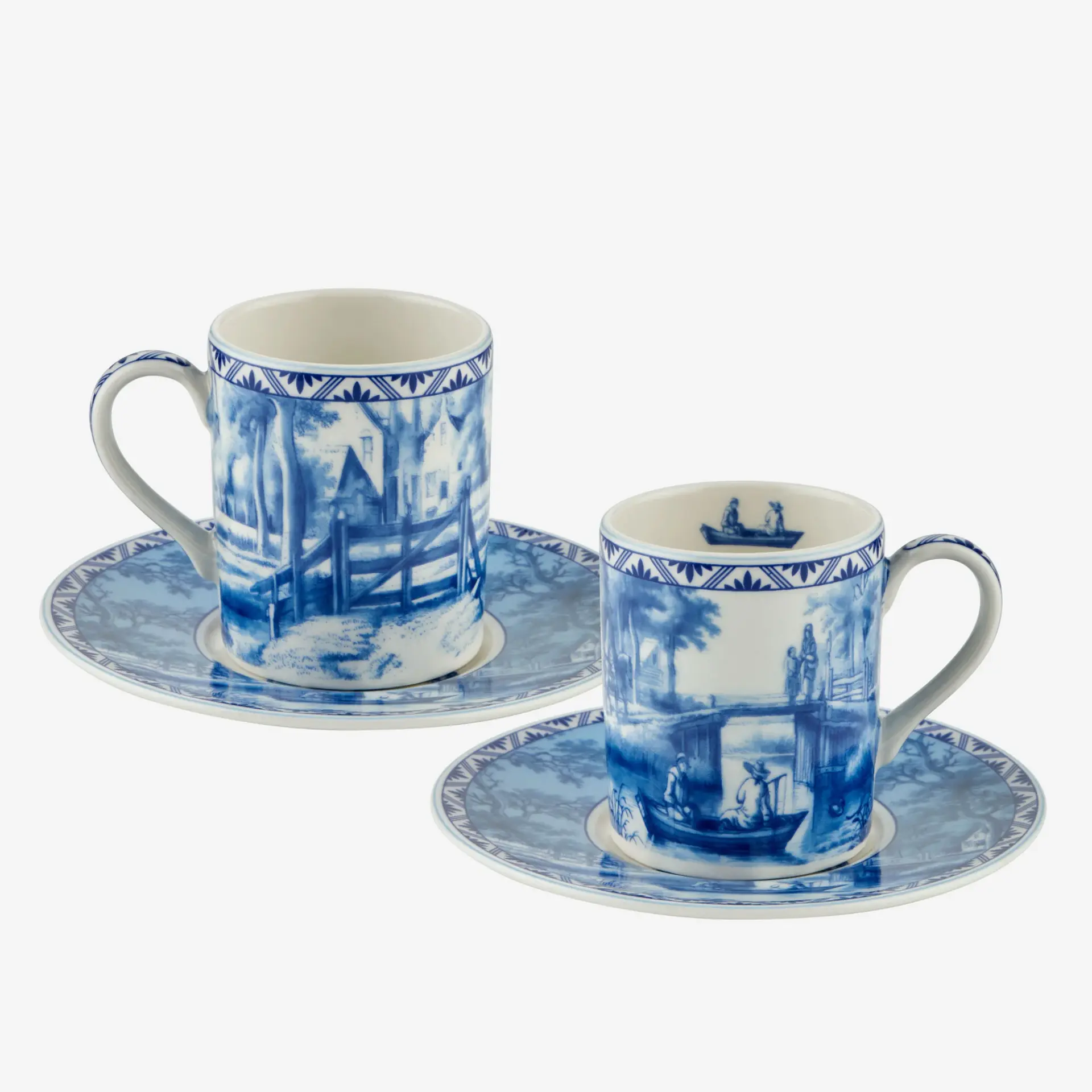 Chiara Alessi Romance Mavi Porselen Kahve Fincan Seti 120 Ml