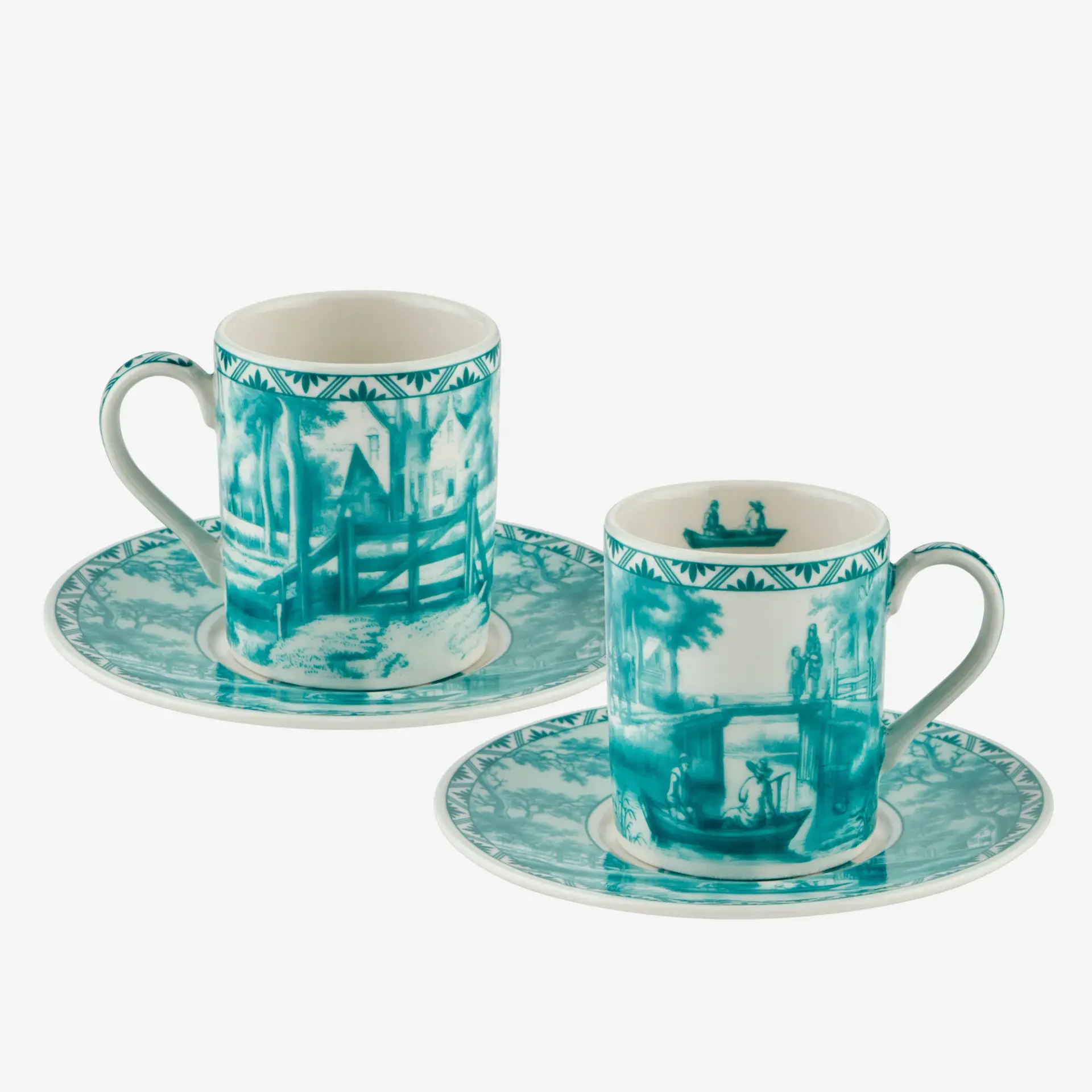 Chiara Alessi Romance Yeşil Porselen Kahve Fincan Seti 120 Ml