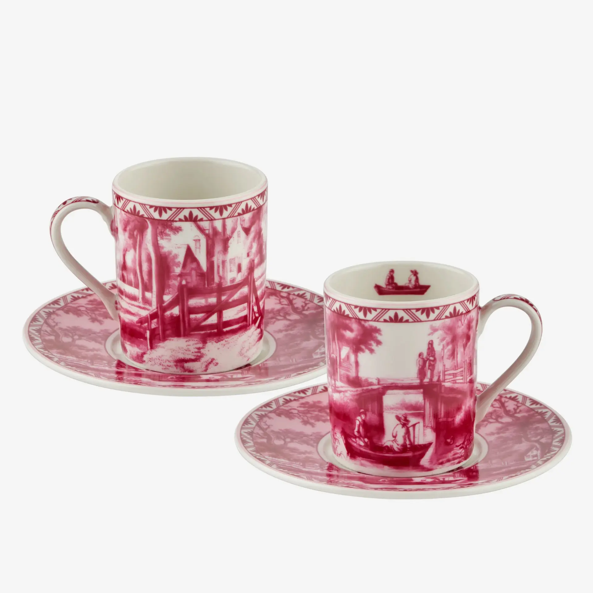 Chiara Alessi Romance Kırmızı Porselen Kahve Fincan Seti 120 Ml