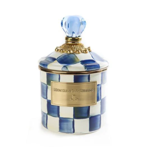 Royal Check Enamel Canister - Demi