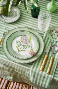 Yeşil Porselen Kahvaltı Tabağı 21 Cm Lily & Lotus Collection by Pip Studio