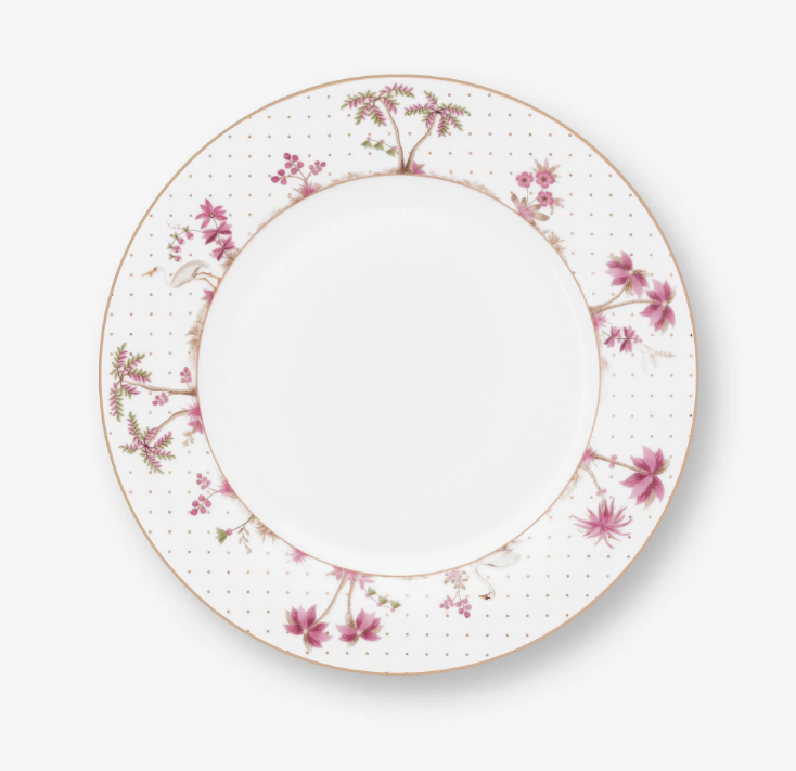 Beyaz Porselen Yemek Tabağı 26,5 Cm Jolie Collection by Pip Studio