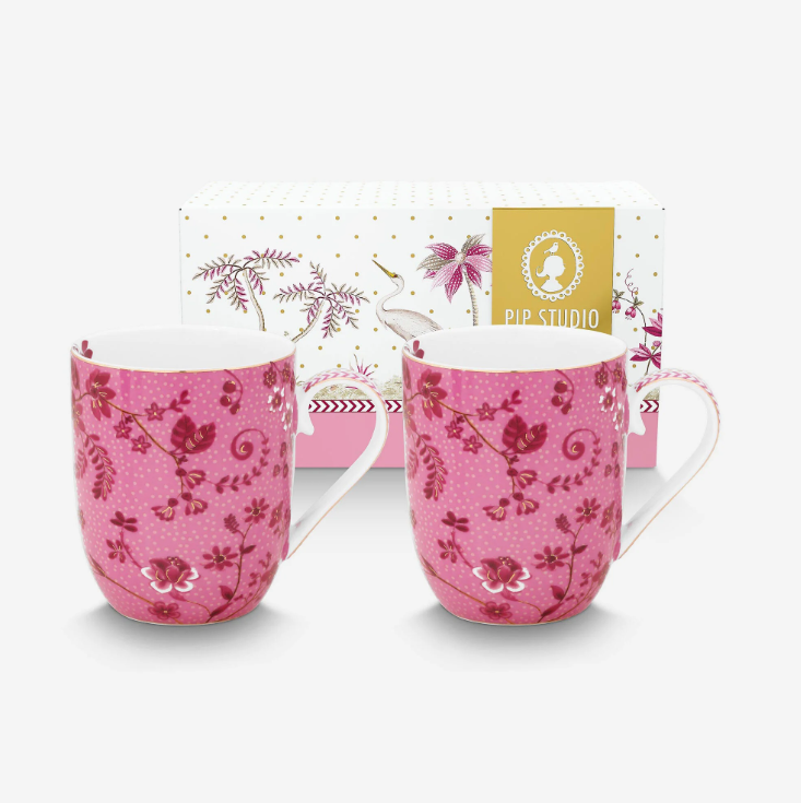 Pembe Porselen Kupa Seti 145 Ml Jolie Collection by Pip Studio