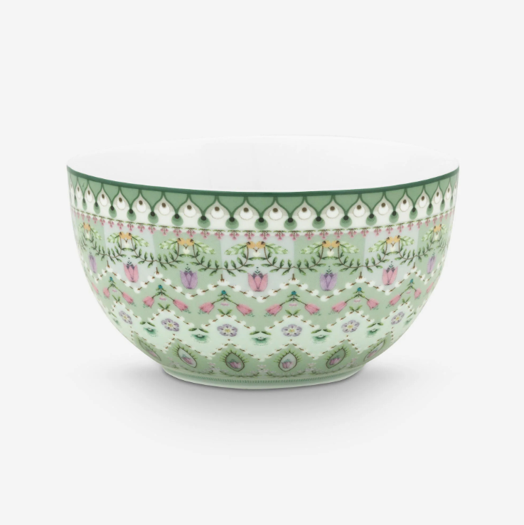 Yeşil Porselen Kase 12 Cm Lily & Lotus Collection by Pip Studio
