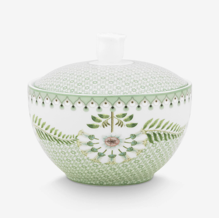 Yeşil Porselen Şekerlik Lily & Lotus Collection by Pip Studio