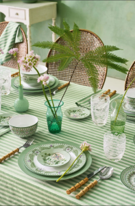 Yeşil Porselen Çay Tabağı 9 Cm Lily & Lotus Collection by Pip Studio