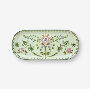 Yeşil Porselen Servis Tabağı 33 Cm Lily & Lotus Collection by Pip Studio