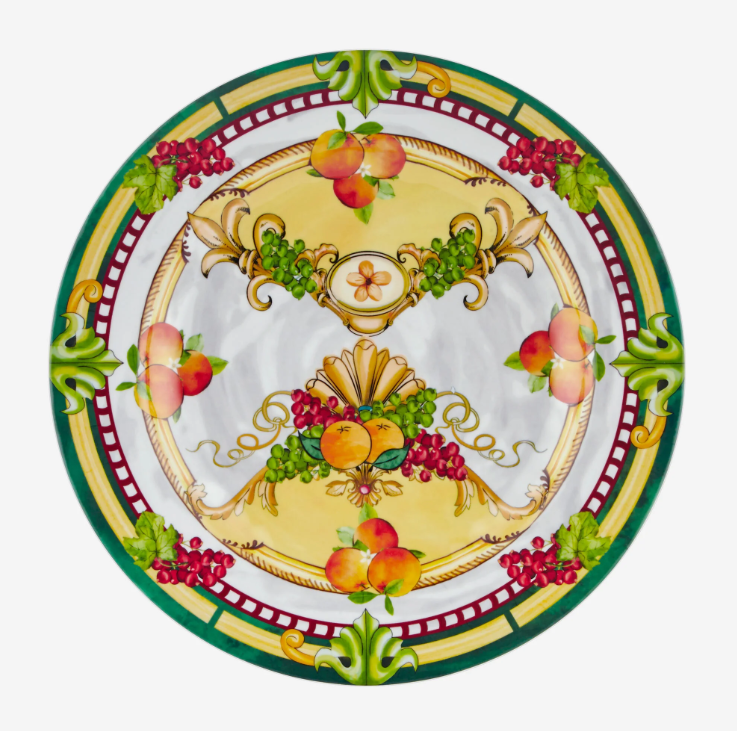 Sarı Melamin Yemek Tabağı 28 Cm Carpe Diem Collection by Chiara Alessi