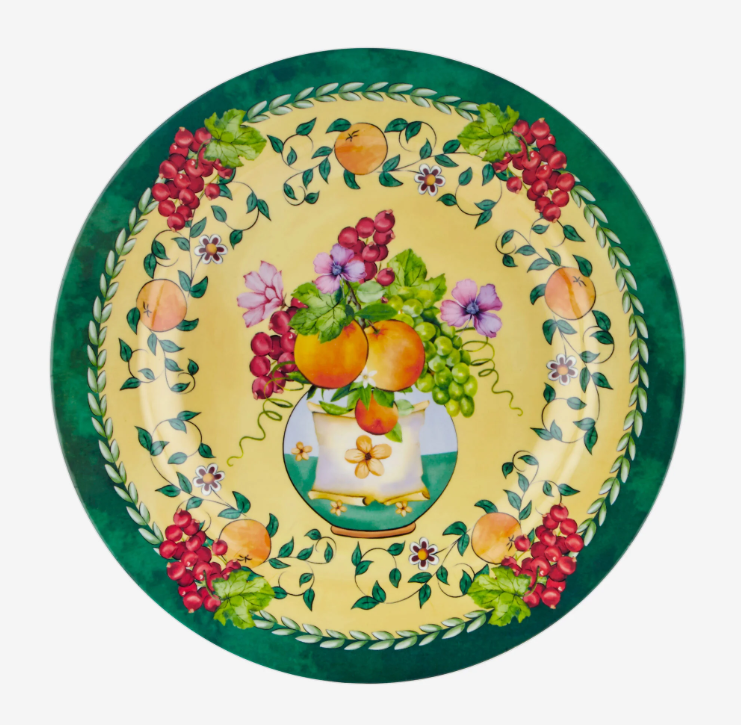 Sarı Melamin Yemek Tabağı 28 Cm Carpe Diem Collection by Chiara Alessi