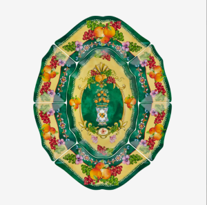 Yeşil Melamin Meze Tabağı 7 Parça Carpe Diem Collection by Chiara Alessi
