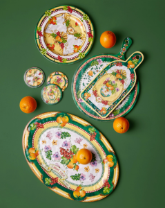Sarı Melamin Servis Tabağı 50 Cm Carpe Diem Collection by Chiara Alessi