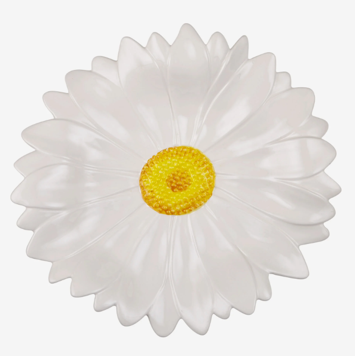 Beyaz Seramik Servis Tabağı 42 Cm Camomilla Collection by Edelweiss Italy