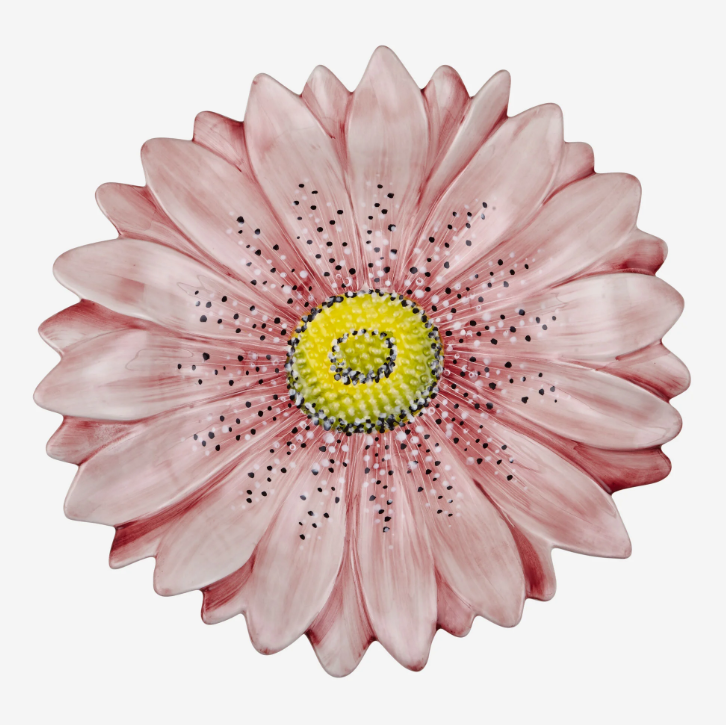 Pembe Seramik Servis Tabağı 42 Cm Camomilla Collection by Edelweiss Italy