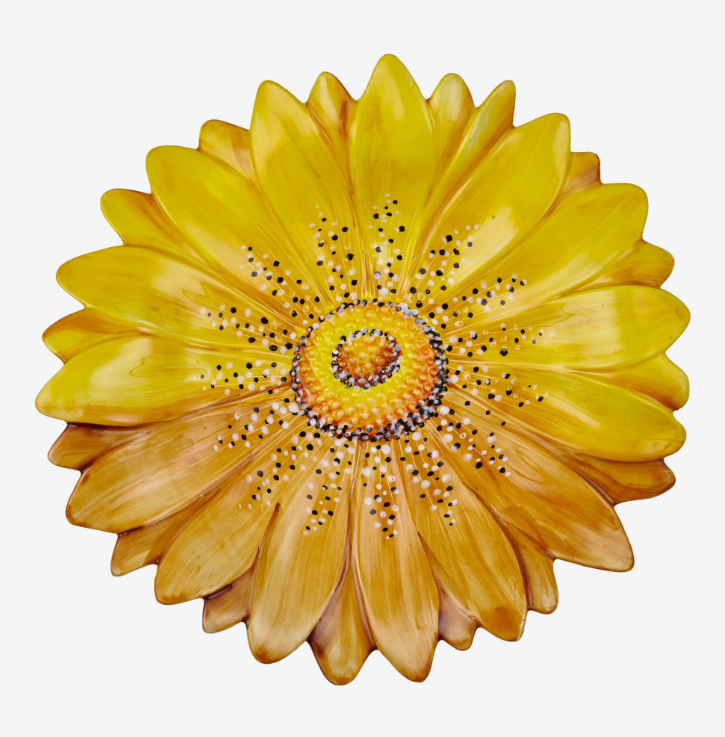 Sarı Seramik Servis Tabağı 42 Cm Camomilla Collection by Edelweiss Italy