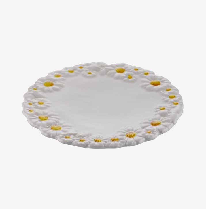 Beyaz Seramik Kahvaltı Tabağı 22 Cm Camomilla Collection by Edelweiss Italy