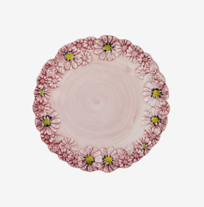 Pembe Seramik Kahvaltı Tabağı 22 Cm Camomilla Collection by Edelweiss Italy