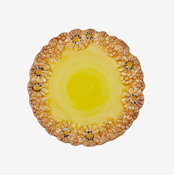 Sarı Seramik Kahvaltı Tabağı 22 Cm Camomilla Collection by Edelweiss Italy