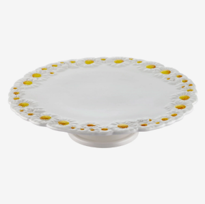 Beyaz Seramik Kek Standı 36 Cm Camomilla Collection by Edelweiss Italy