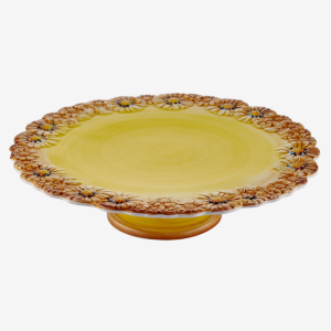 Sarı Seramik Kek Standı 36 Cm Camomilla Collection by Edelweiss Italy