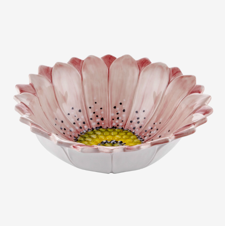 Pembe Seramik Servis Kasesi 26 Cm Camomilla Collection by Edelweiss Italy