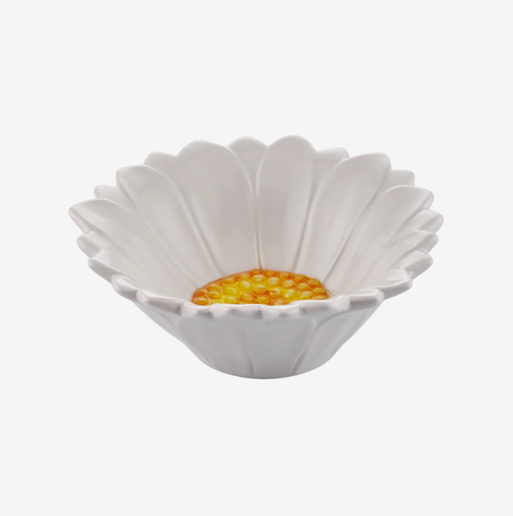 Beyaz Seramik Kase 16 Cm Camomilla Collection by Edelweiss Italy