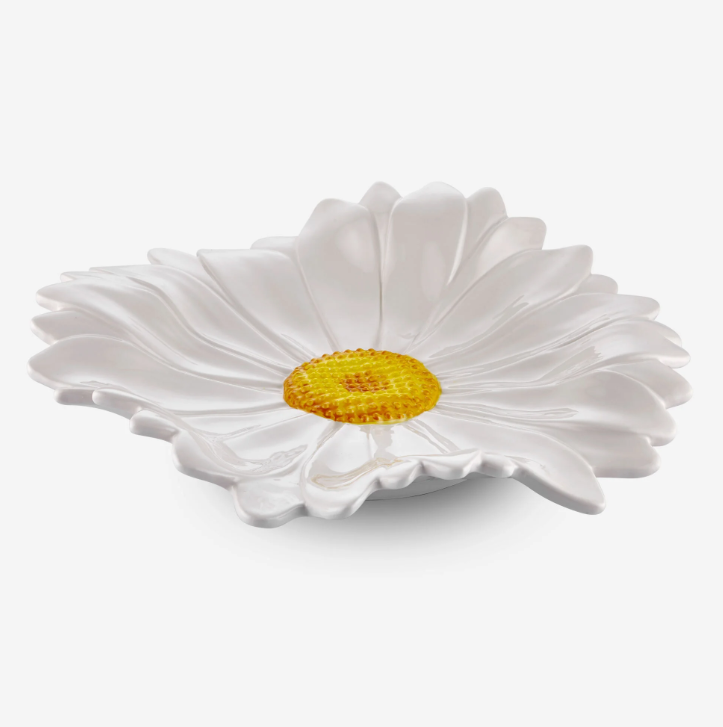 Beyaz Seramik Servis Tabağı 36 Cm Camomilla Collection by Edelweiss Italy