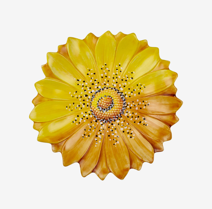 Sarı Seramik Servis Tabağı 36 Cm Camomilla Collection by Edelweiss Italy