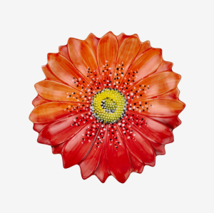 Kırmızı Seramik Servis Tabağı 36 Cm Camomilla Collection by Edelweiss Italy