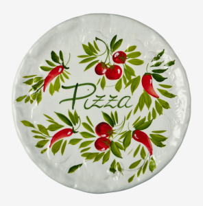 Beyaz Seramik Pizza Tabağı 33 Cm Collection by Edelweiss Italy