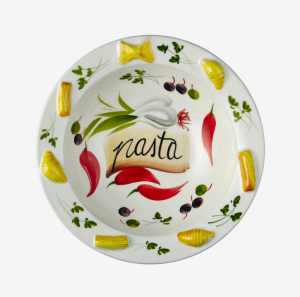 Beyaz Seramik Makarna Tabağı 26 Cm Collection by Edelweiss Italy
