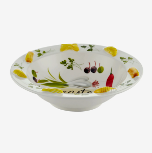 Beyaz Seramik Makarna Tabağı 26 Cm Collection by Edelweiss Italy