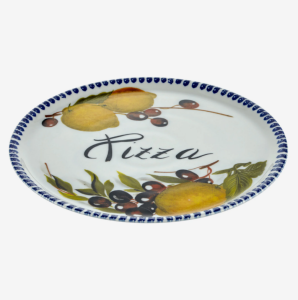 Beyaz Seramik Pizza Tabağı 33 Cm Collection by Edelweiss Italy