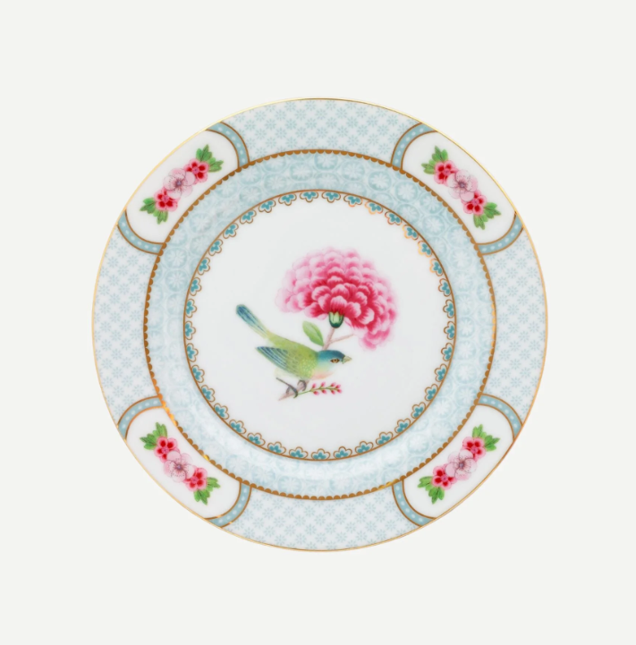 Beyaz Porselen Pasta Tabağı 17 Cm Blushing Birds Collection by Pip Studio